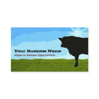 Angus Cow Silhouette  Template