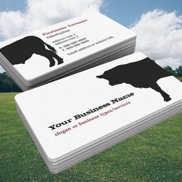 Angus Cow Silhouette Template