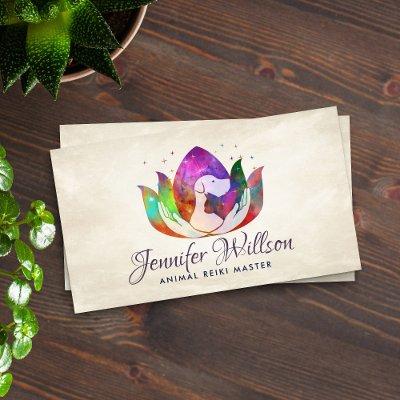 Animal Reiki Healing Watercolor Art