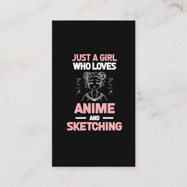 Anime Girl Cosplay Teen Manga Sketching