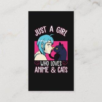 Anime Girl Love Cat Otaku Japanese Comic Manga Fan