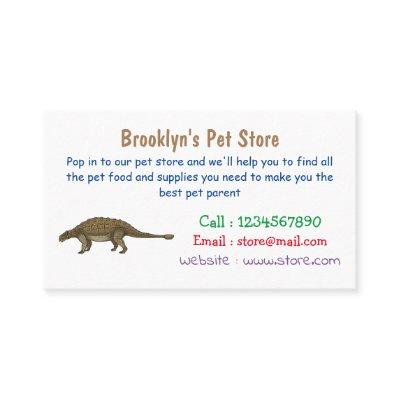 Ankylosaurus cartoon illustration
