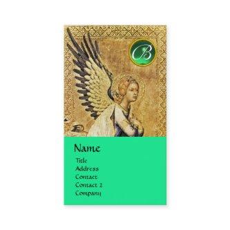 ANNUNCIATION ANGEL MONOGRAM, emerald green