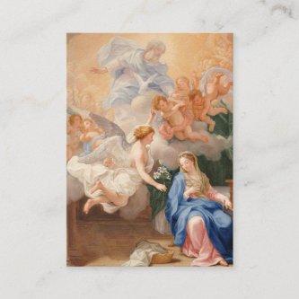 Annunciation of Mary Memorare Prayer Holy Cards
