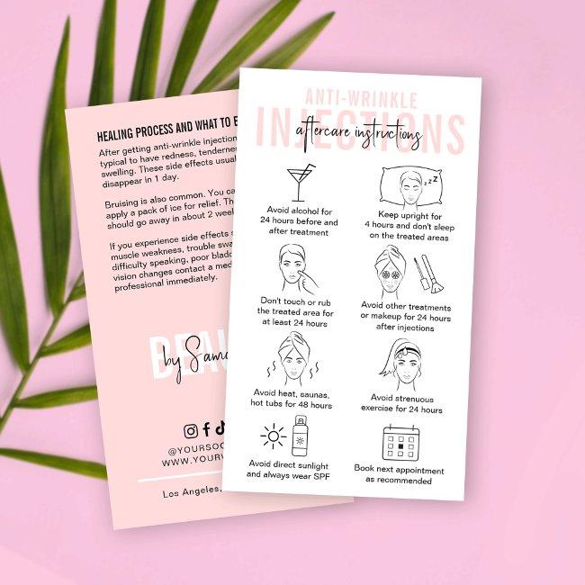 Anti Wrinkle Injections Aftercare Instructions