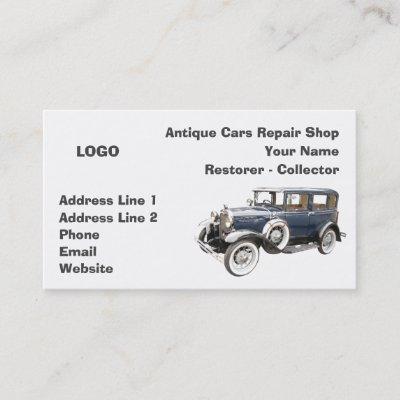 Antique Cars Repair Shop Collector