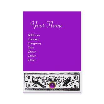 ANTIQUE DECOR,ANIMALS ,PURPLE AMETHYST MONOGRAM