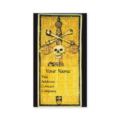 ANTIQUE GOTHIC TAROTS,ACE OF SWORDS Black Yellow