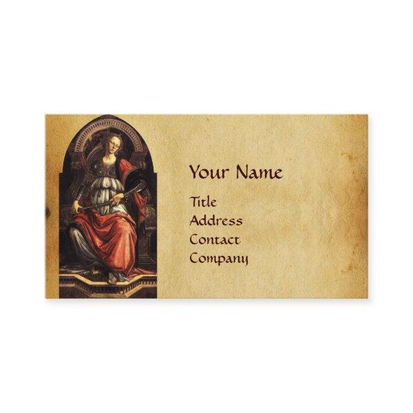 ANTIQUE RENAISSANCE TAROTS 11  FORTITUDE PARCHMENT
