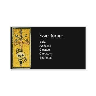 ANTIQUE RENAISSANCE TAROTS,ACE OF SWORDS Black