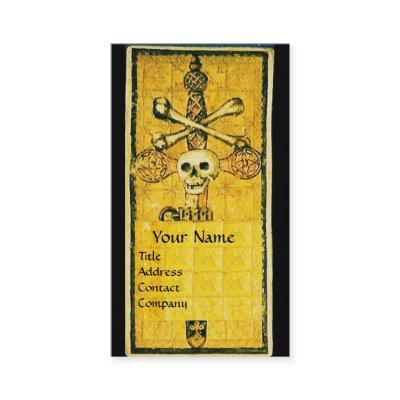 ANTIQUE RENAISSANCE TAROTS,ACE OF SWORDS Yellow