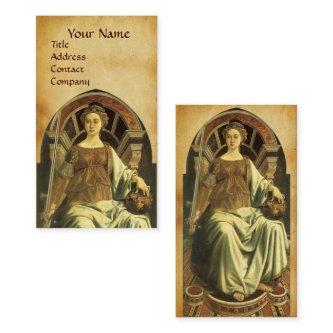 ANTIQUE RENAISSANCE TAROTS JUSTICE PARCHMENT