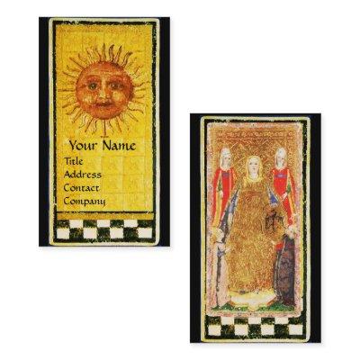 ANTIQUE RENAISSANCE TAROTS/ SUN AND THE EMPRESS