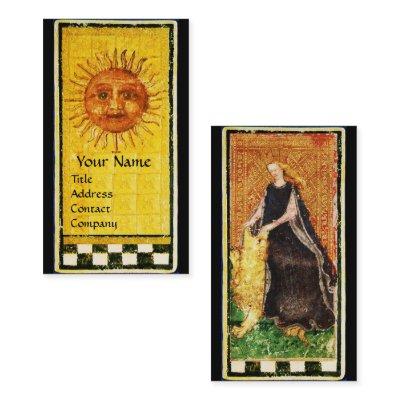 ANTIQUE RENAISSANCE TAROTS  SUN,FORTITUDE STRENGHT