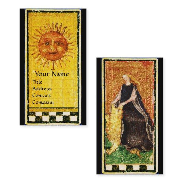 ANTIQUE RENAISSANCE TAROTS  SUN,FORTITUDE STRENGHT