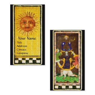 ANTIQUE RENAISSANCE TAROTS/ SUN & WHEEL OF FORTUNE