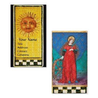 ANTIQUE RENAISSANCE TAROTS/ SUN & WHEEL OF FORTUNE