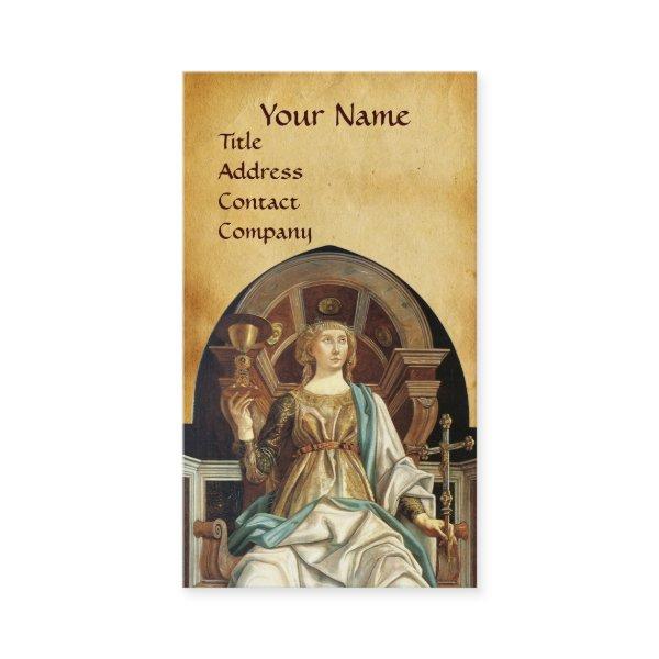 ANTIQUE RENAISSANCE TAROTS THE POPE  PARCHMENT