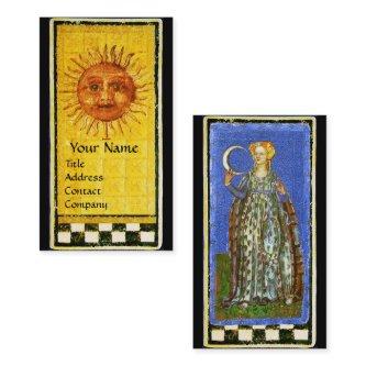 ANTIQUE RENAISSANCE TAROTS / THE SUN AND THE MOON