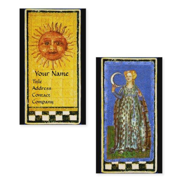 ANTIQUE RENAISSANCE TAROTS / THE SUN AND THE MOON