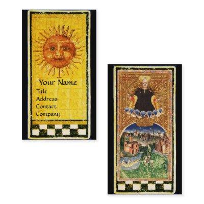 ANTIQUE RENAISSANCE TAROTS/ THE SUN AND THE WORLD