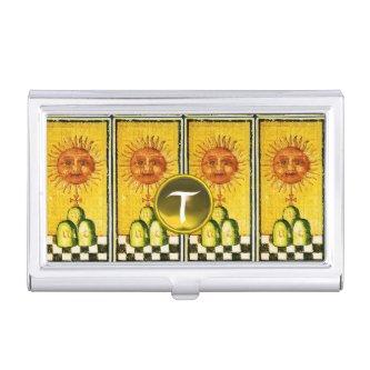ANTIQUE RENAISSANCE TAROTS /THE SUN GEM MONOGRAM CASE FOR
