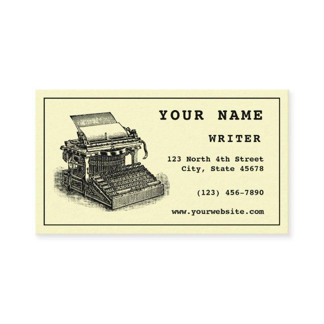 Antique Typewriter Writer Template