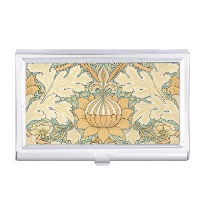 Antique Victorian William Morris Flowers Floral  Case