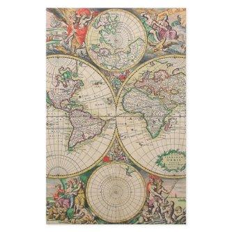 Antique World Map Stationery