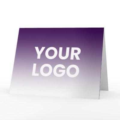 Any Color Background | White Gradient & Your Logo Card