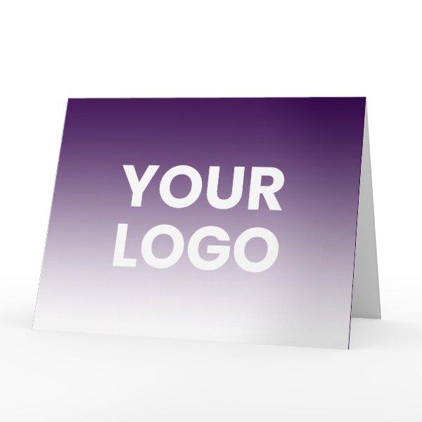 Any Color Background | White Gradient & Your Logo Card