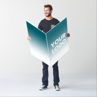 Any Color Background | White Gradient & Your Logo Card