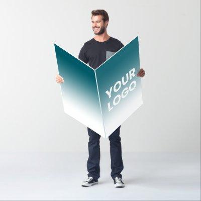 Any Color Background | White Gradient & Your Logo Card