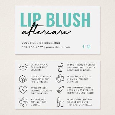 Any Color Modern Mint Lip Blush Tattoo Aftercare