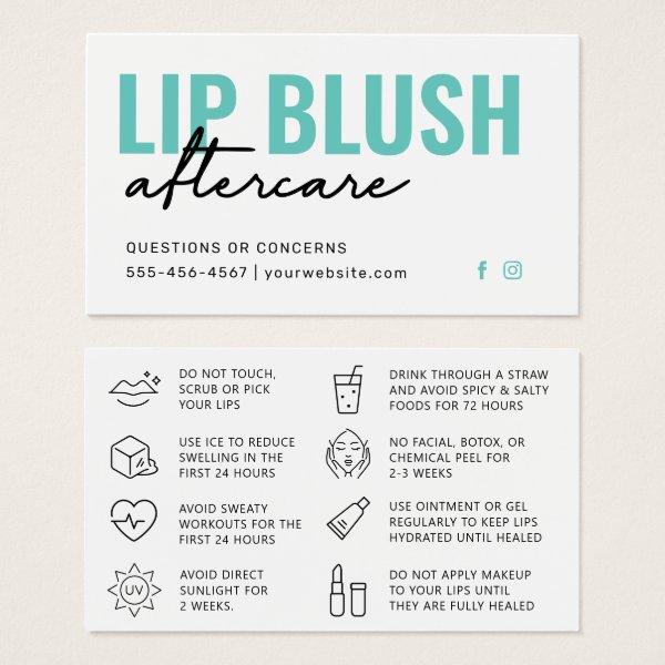Any Color Modern Mint Lip Blush Tattoo Aftercare
