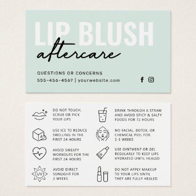Any Color Modern Mint  Lip Blush Tattoo Aftercare