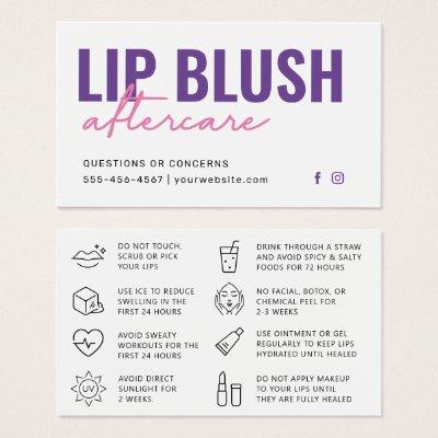 Any Color Modern Purple Lip Blush Tattoo Aftercare