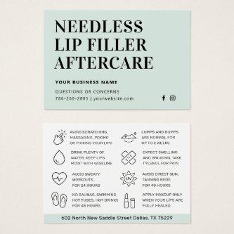 Any Color Simple Needles Lips Filler Aftercare