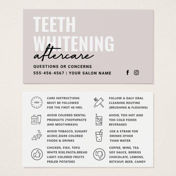 Any Color Teeth Whitening Aftercare Instructions