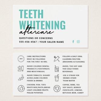 Any Color Teeth Whitening Aftercare Instructions