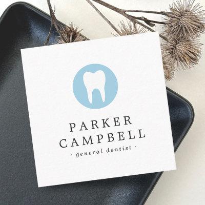 Any color tooth logo dentist dental minimalist square