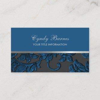 Any Color with Blue Damask