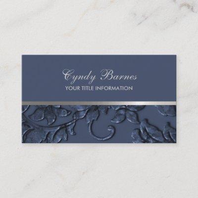 Any Color with Navy Damask