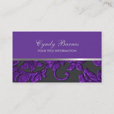 Any Color with Purple Damask