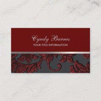 Any Color with Red Damask