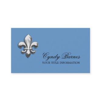 Any Color with Silver Fleur de Lis