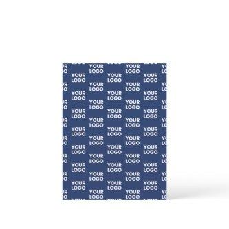 Any Image or Business Logo Editable Dark Navy Blue Postcard