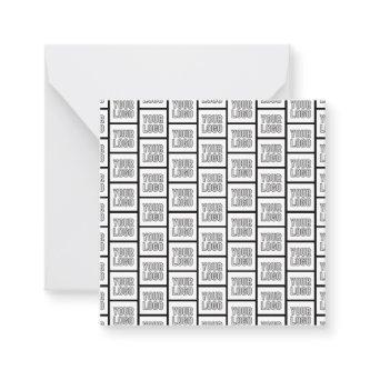 Any Logo or Image Repeating Pattern Note Card