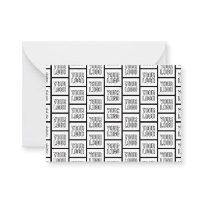 Any Logo or Image Repeating Pattern Note Card
