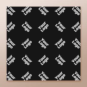 Any Logo or Uploaded Image | Scattered Pattern  Enclosure Card